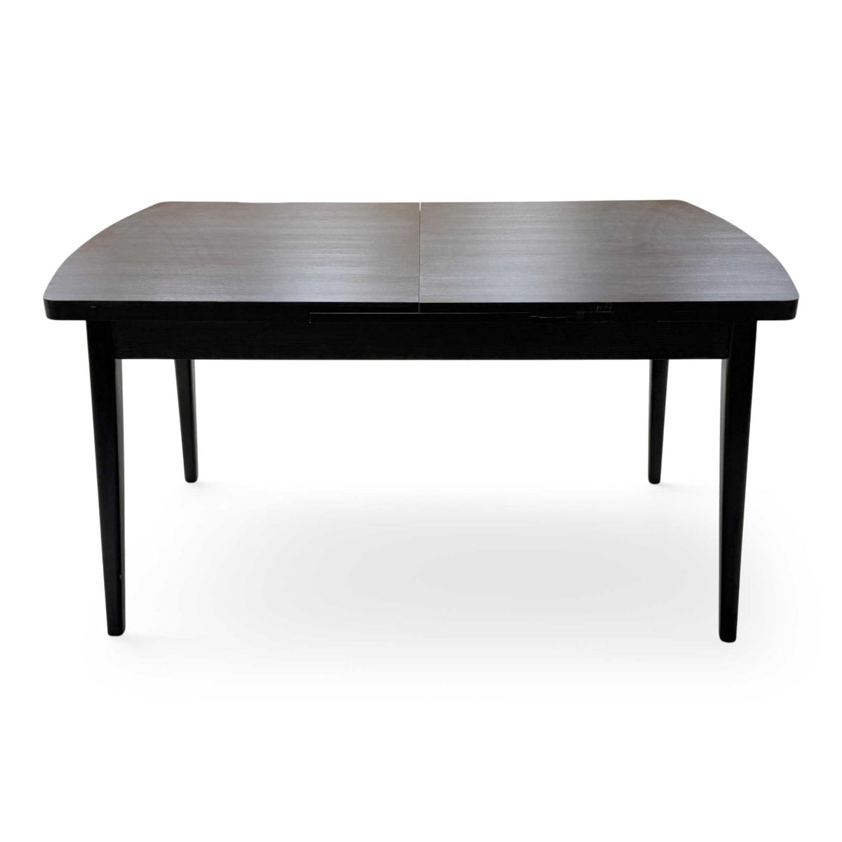‘Magda’ Black Solid Oak Large Extending Dining Table