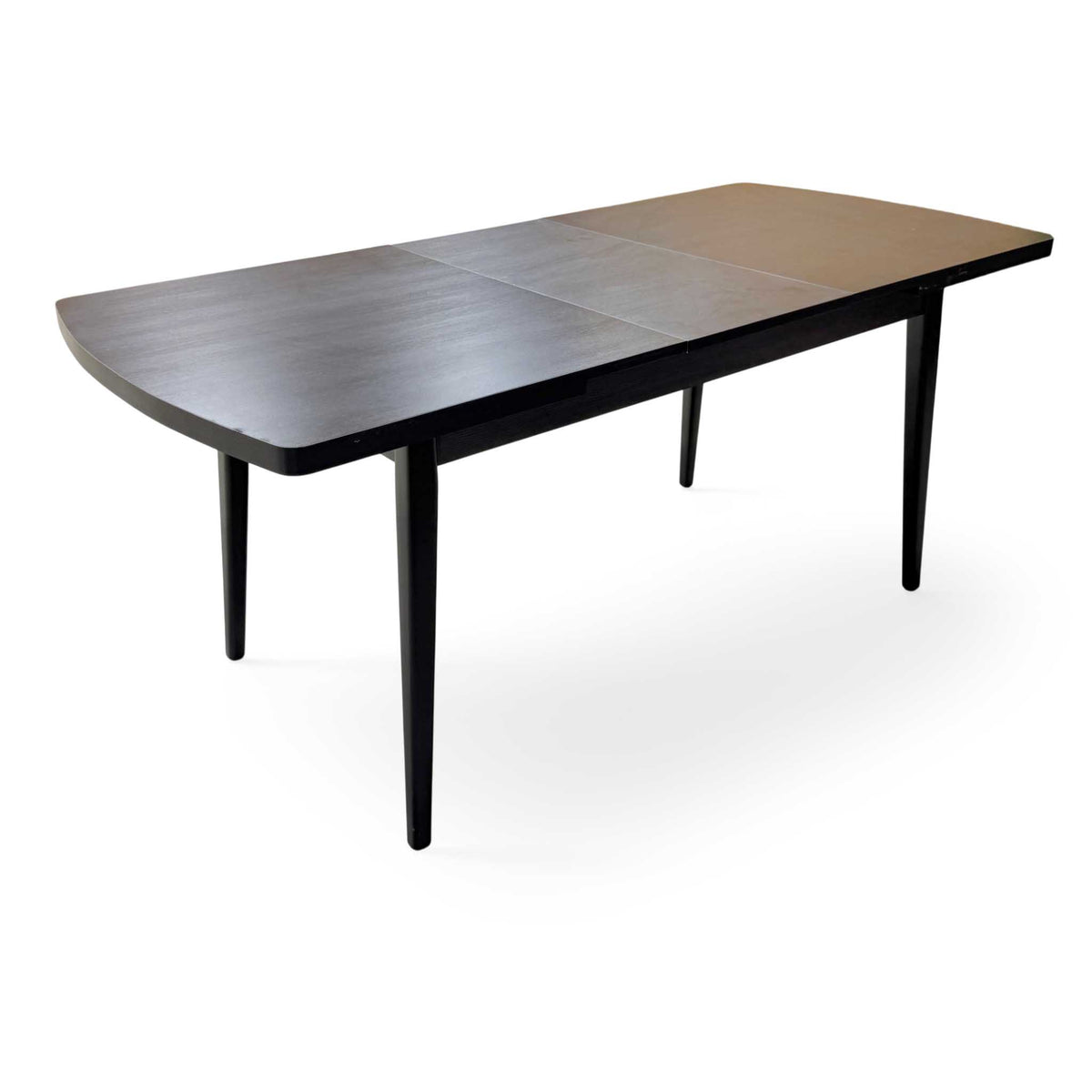 ‘Magda’ Black Solid Oak Large Extending Dining Table