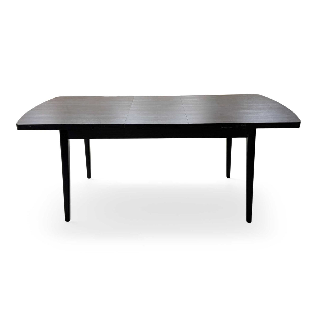 ‘Magda’ Black Solid Oak Large Extending Dining Table