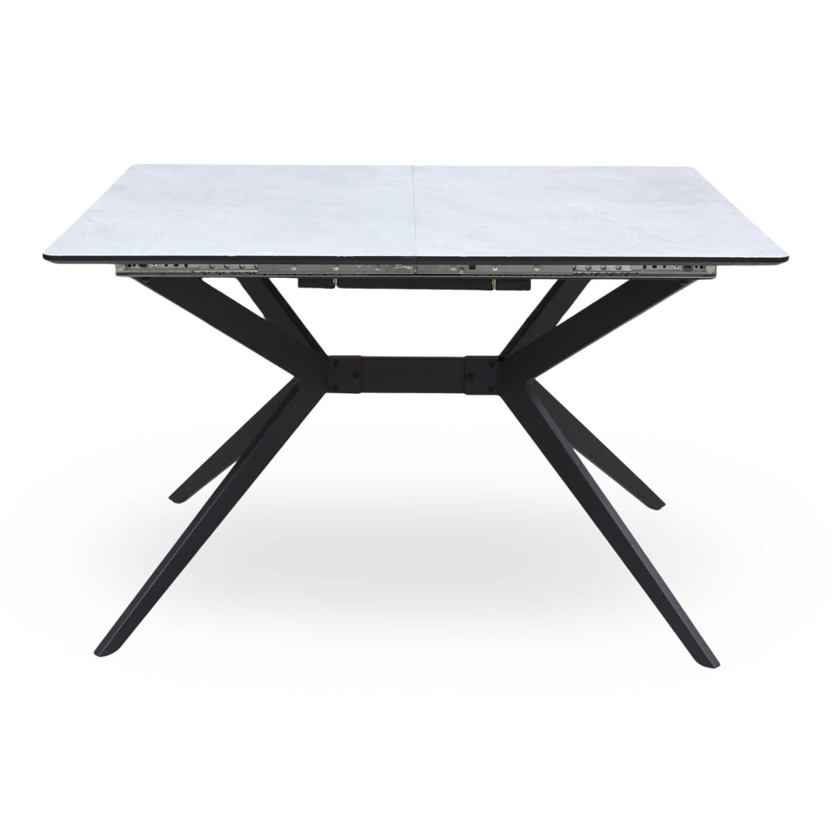 ‘Lia’ Grey Veneer Small Extending Dining Table