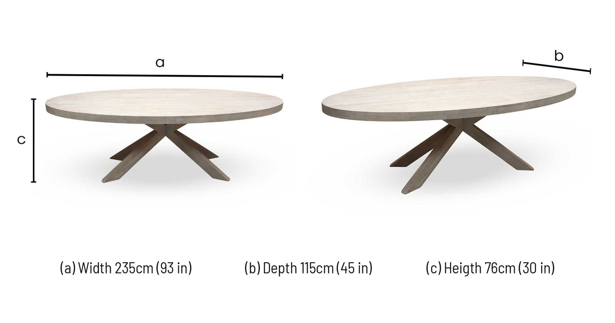 'Falun' Smoked Oak Solid Oak Large Oval Dining Table