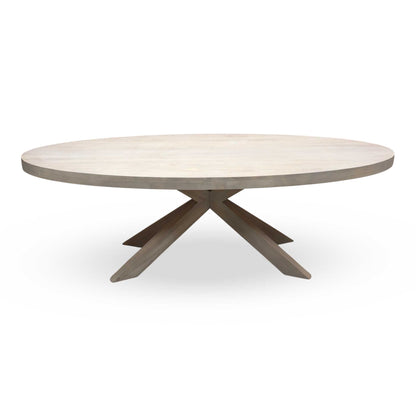 'Falun' Smoked Oak Solid Oak Large Oval Dining Table