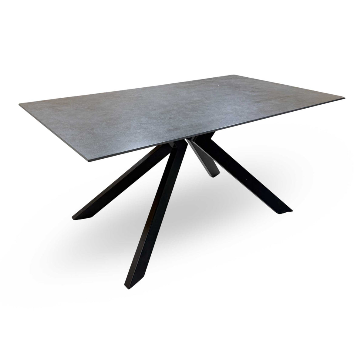 'Kya' Black Sintered Stone Top Dining Table