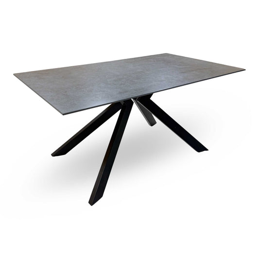 Kya Black Sintered Stone Top Dining Table