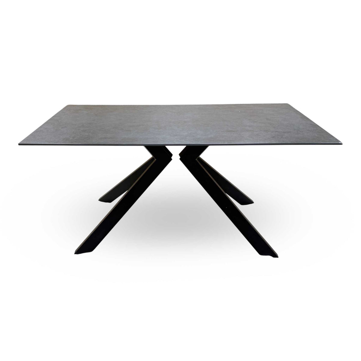 'Kya' Black Sintered Stone Top Dining Table