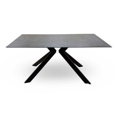 'Kya' Black Sintered Stone Top Dining Table