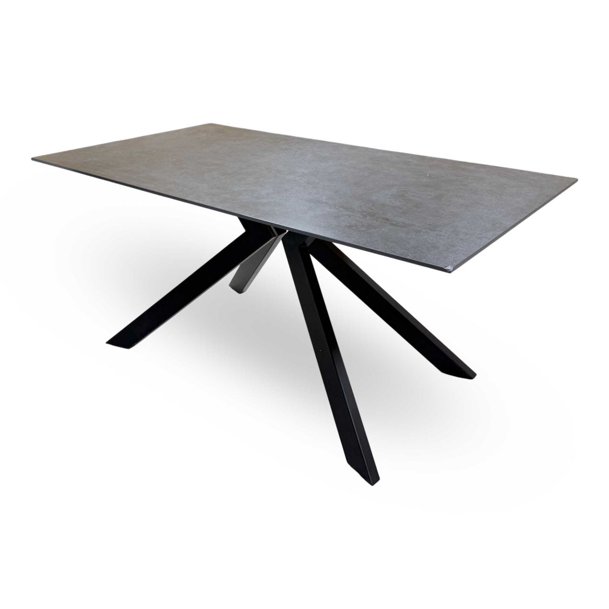 'Kya' Black Sintered Stone Top Dining Table