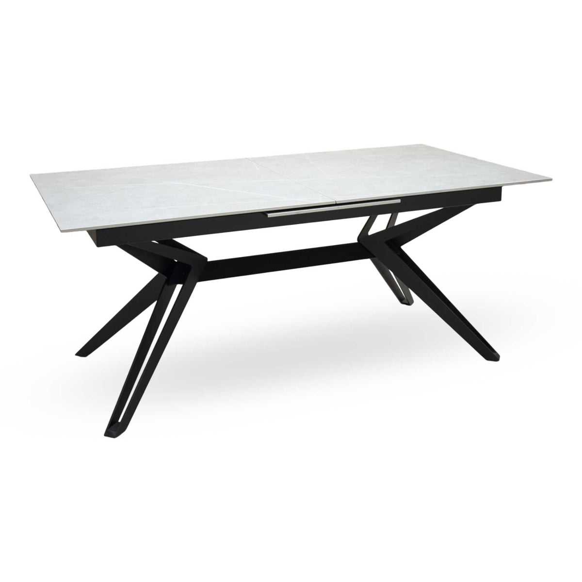 Kore Grey Sintered Stone Top Large Extending Dining Table – view 4