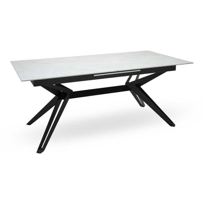 Kore Grey Sintered Stone Top Large Extending Dining Table – view 4