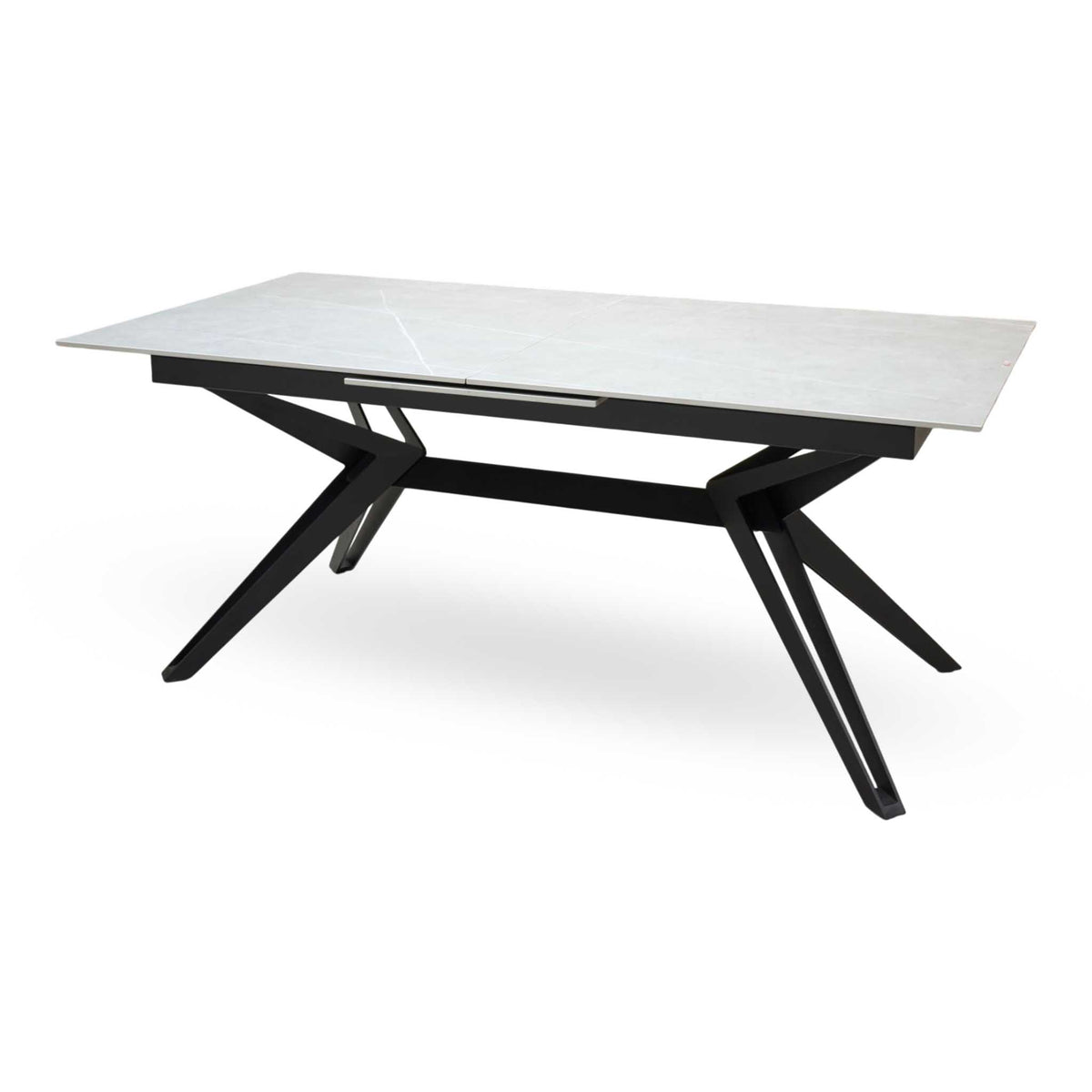 Kore Grey Sintered Stone Top Large Extending Dining Table – view 6