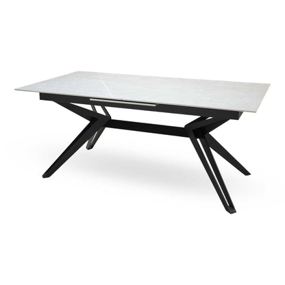 Kore Grey Sintered Stone Top Large Extending Dining Table – view 6