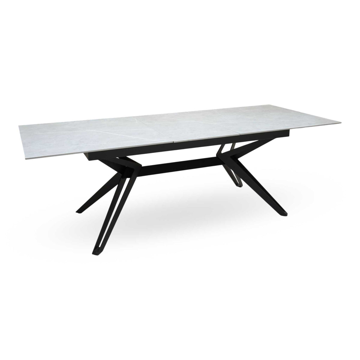 Kore Grey Sintered Stone Top Large Extending Dining Table