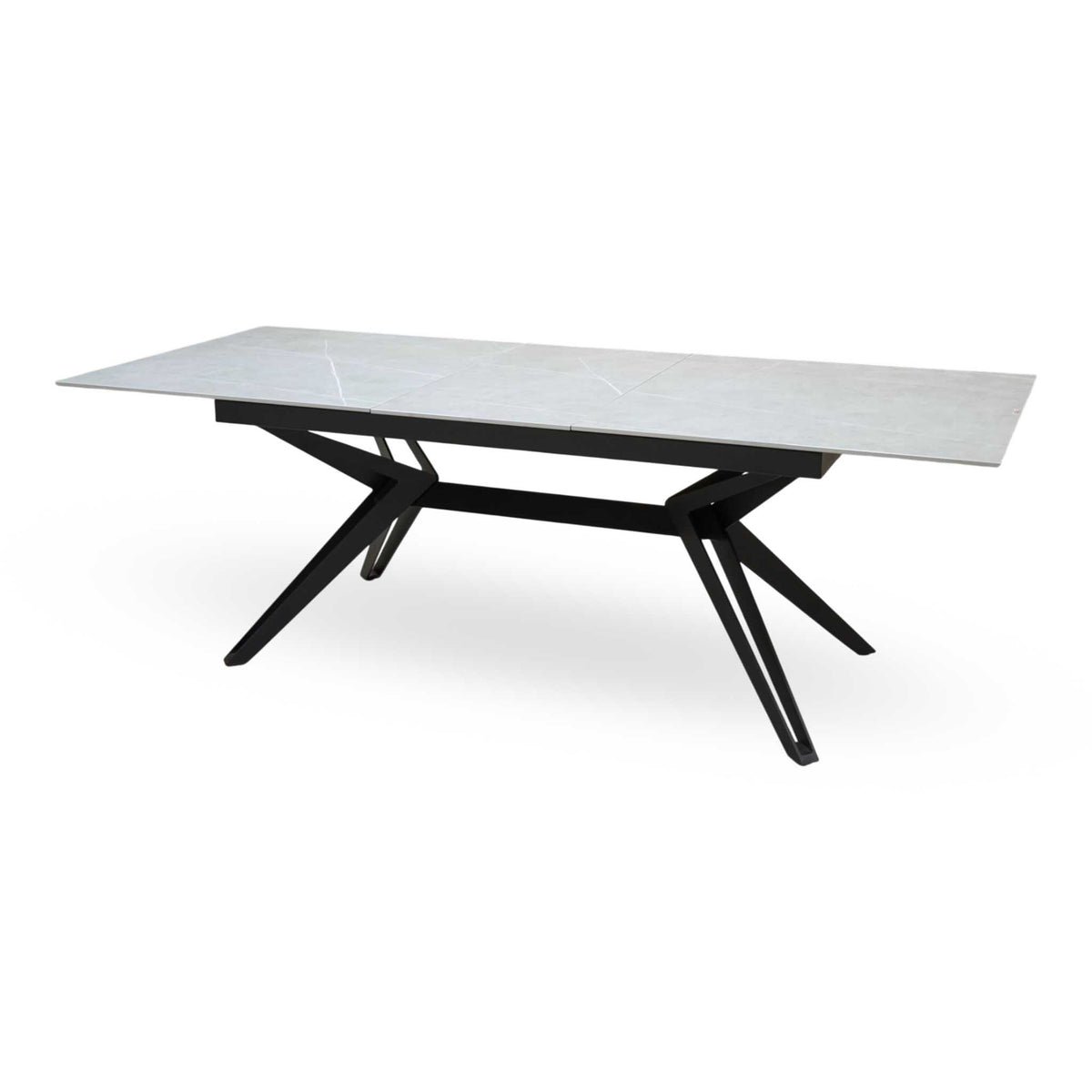 Kore Grey Sintered Stone Top Large Extending Dining Table – view 7