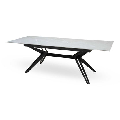 Kore Grey Sintered Stone Top Large Extending Dining Table – view 7