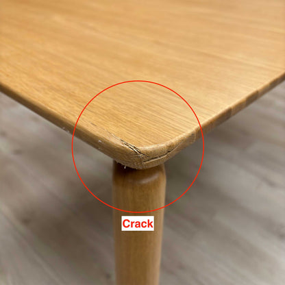 'Hadley' Medium Oak Solid Oak Large Dining Table