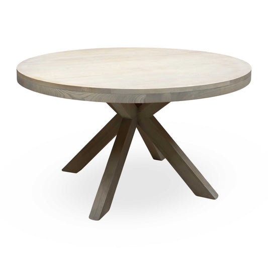 'Falun' Smoked Oak Solid Oak Round Dining Table