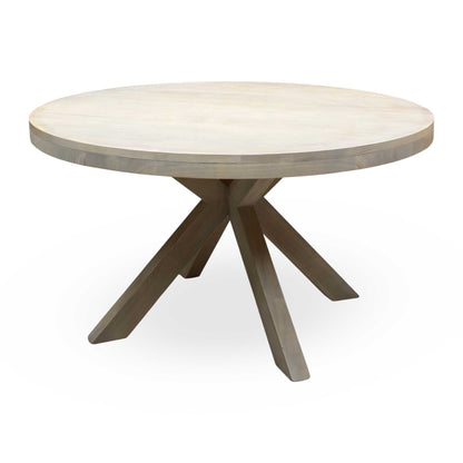 'Falun' Smoked Oak Solid Oak Round Dining Table