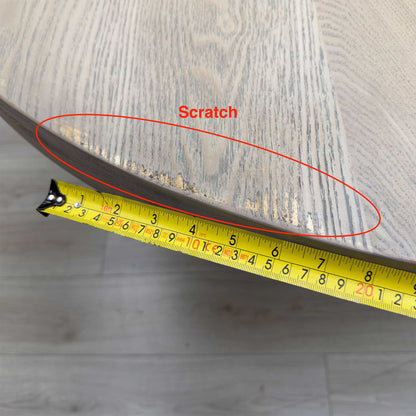 'Falun' Smoked Oak Solid Oak Round Dining Table
