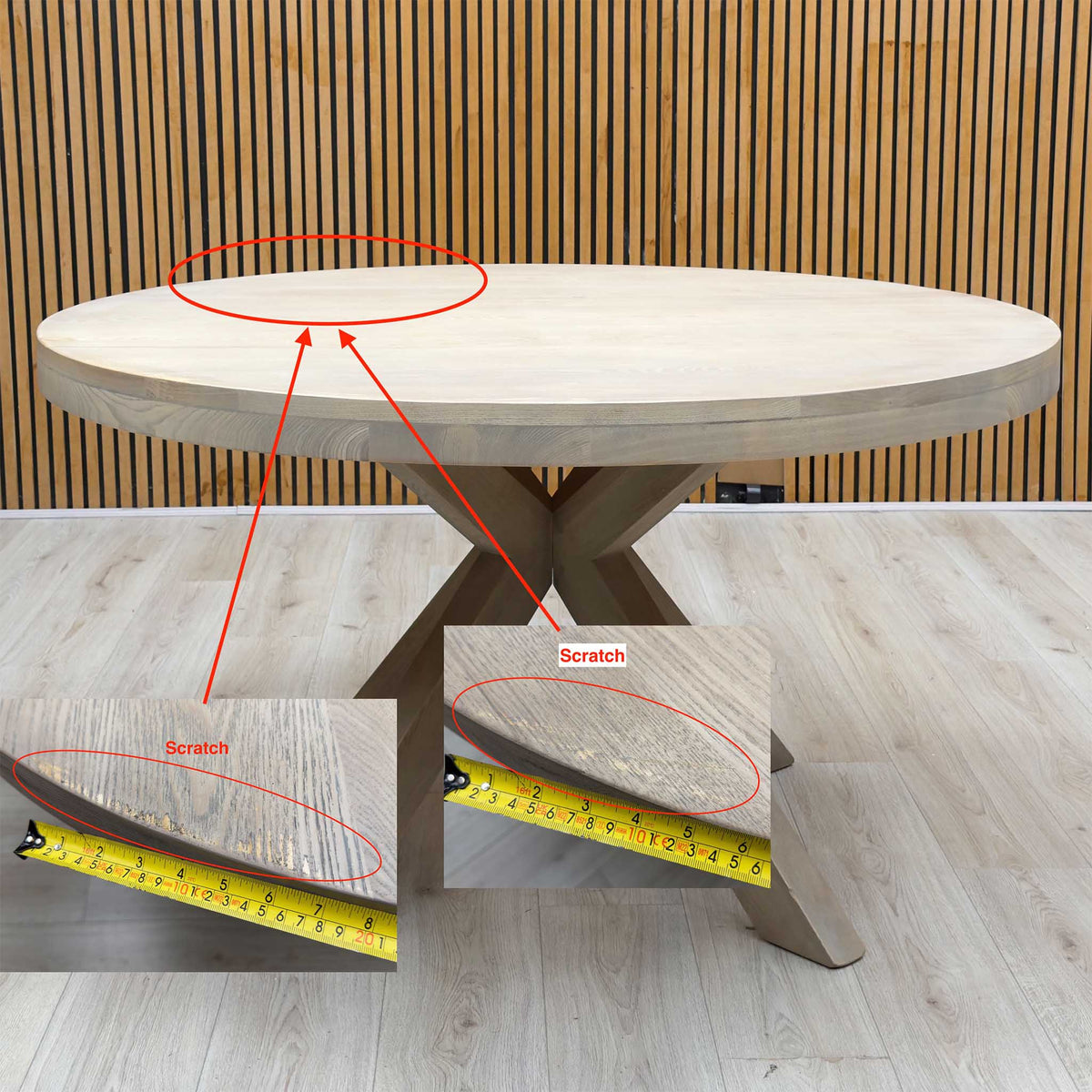 'Falun' Smoked Oak Solid Oak Round Dining Table
