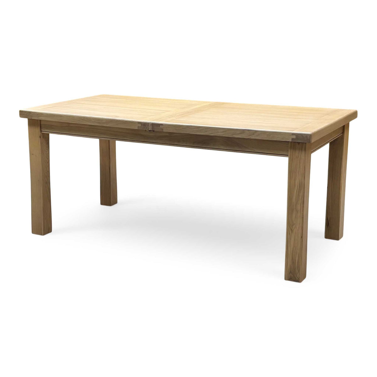'Delaney' Light Oak Solid Oak Large Extending Dining Table