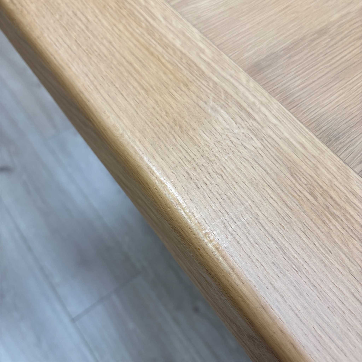 'Delaney' Light Oak Solid Oak Large Extending Dining Table