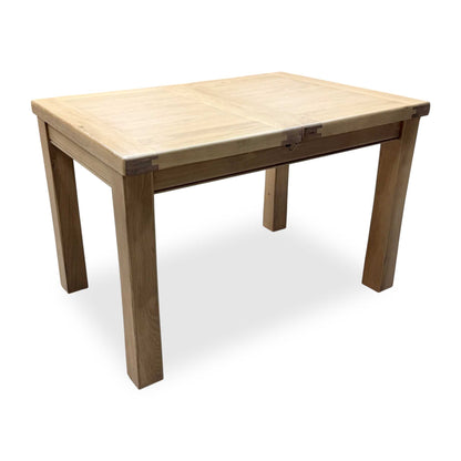 ‘Delaney’ Light Oak Solid Oak Small Extending Dining Table