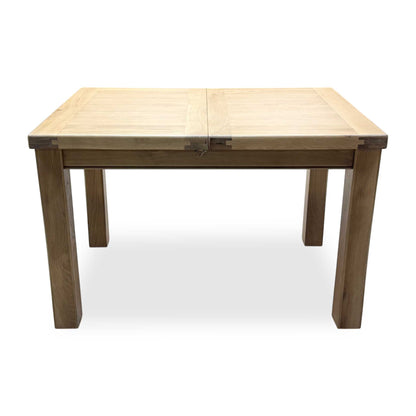 ‘Delaney’ Light Oak Solid Oak Small Extending Dining Table