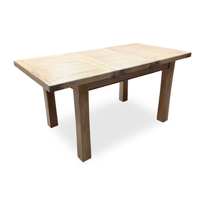 ‘Delaney’ Light Oak Solid Oak Small Extending Dining Table