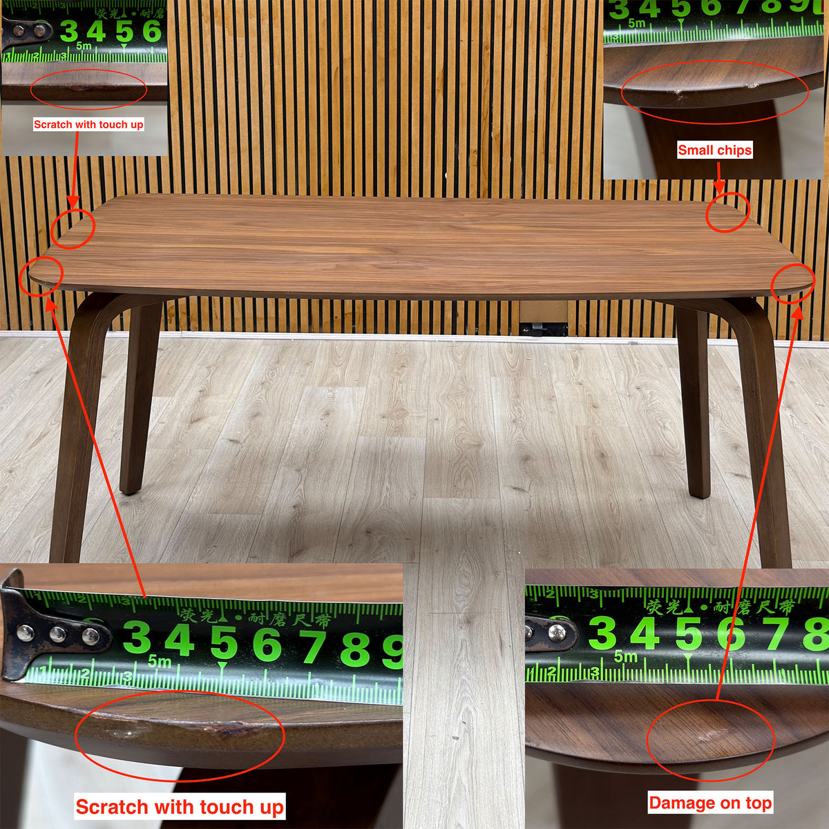 'Alex' Dark Oak Solid Oak Dining Table