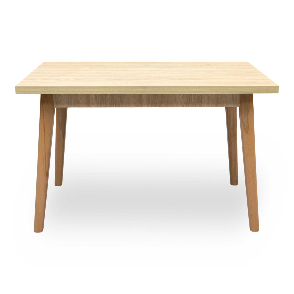 'Darius' Light Oak Solid Oak Dining Table with Beech Legs