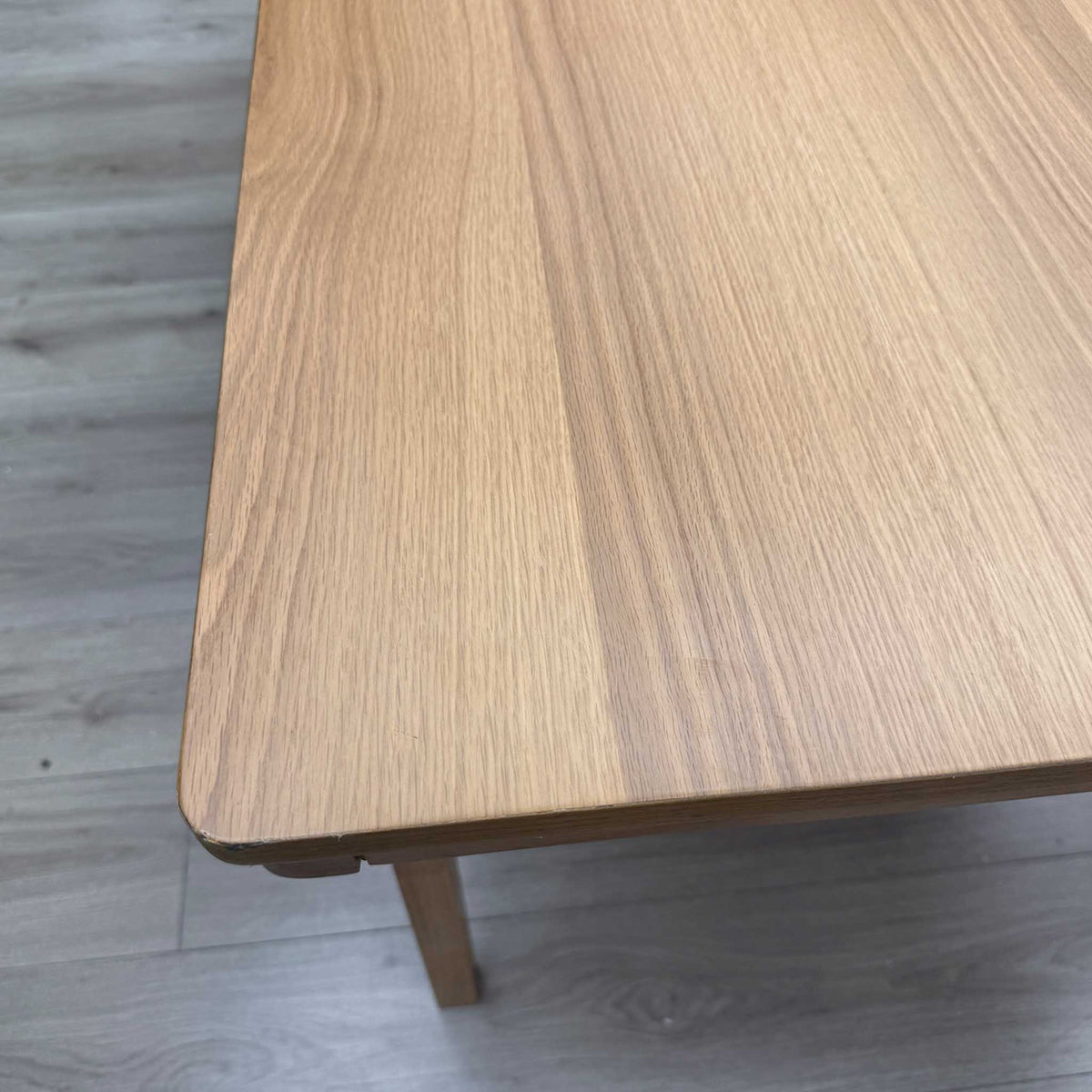 ‘Cooper’ Light Oak Veneer Large Dining Table