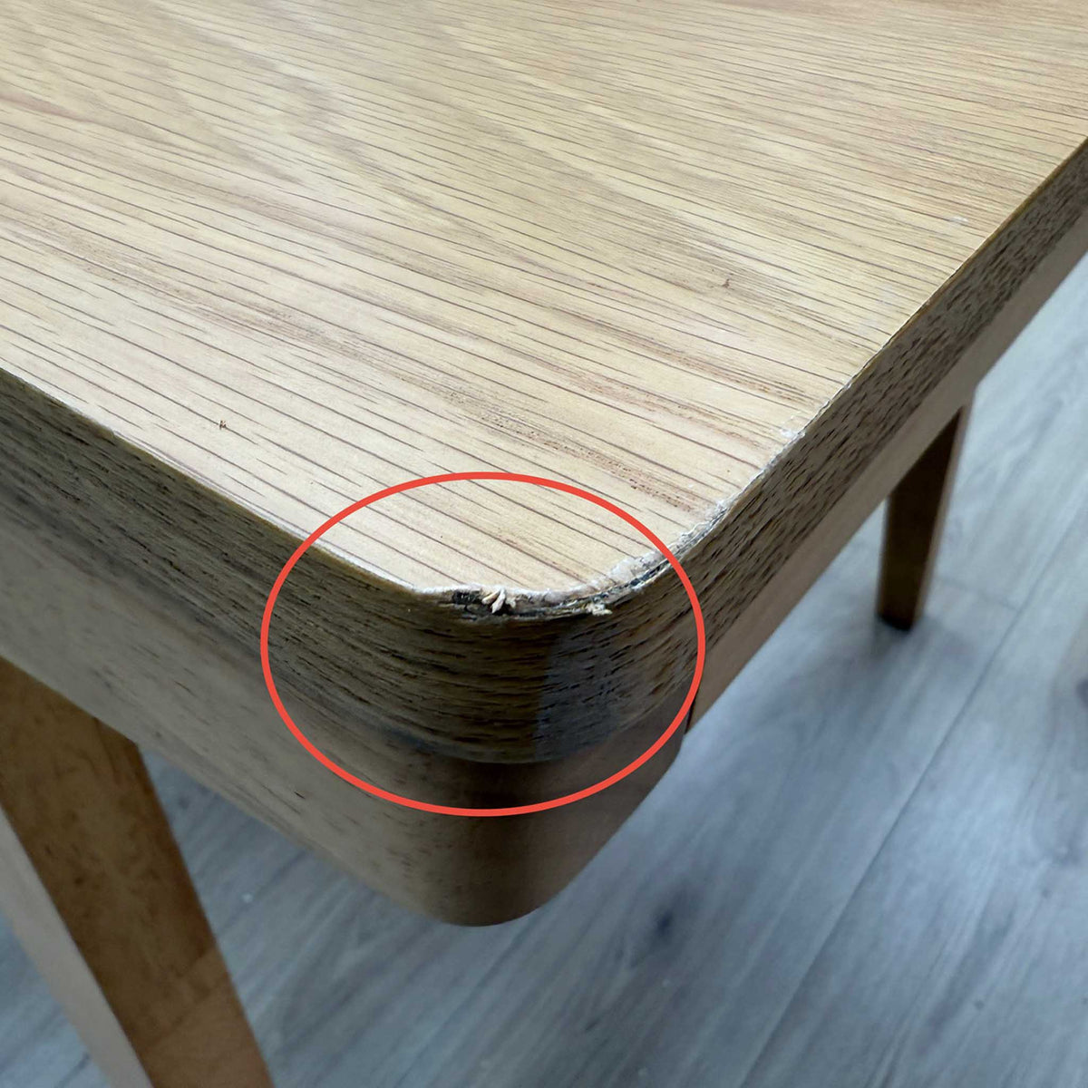 'Cooper' Light Oak Veneer Large Dining Table