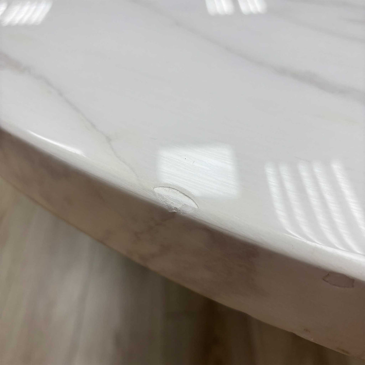 Carra White Ceramic Top Round Dining Table – view 13