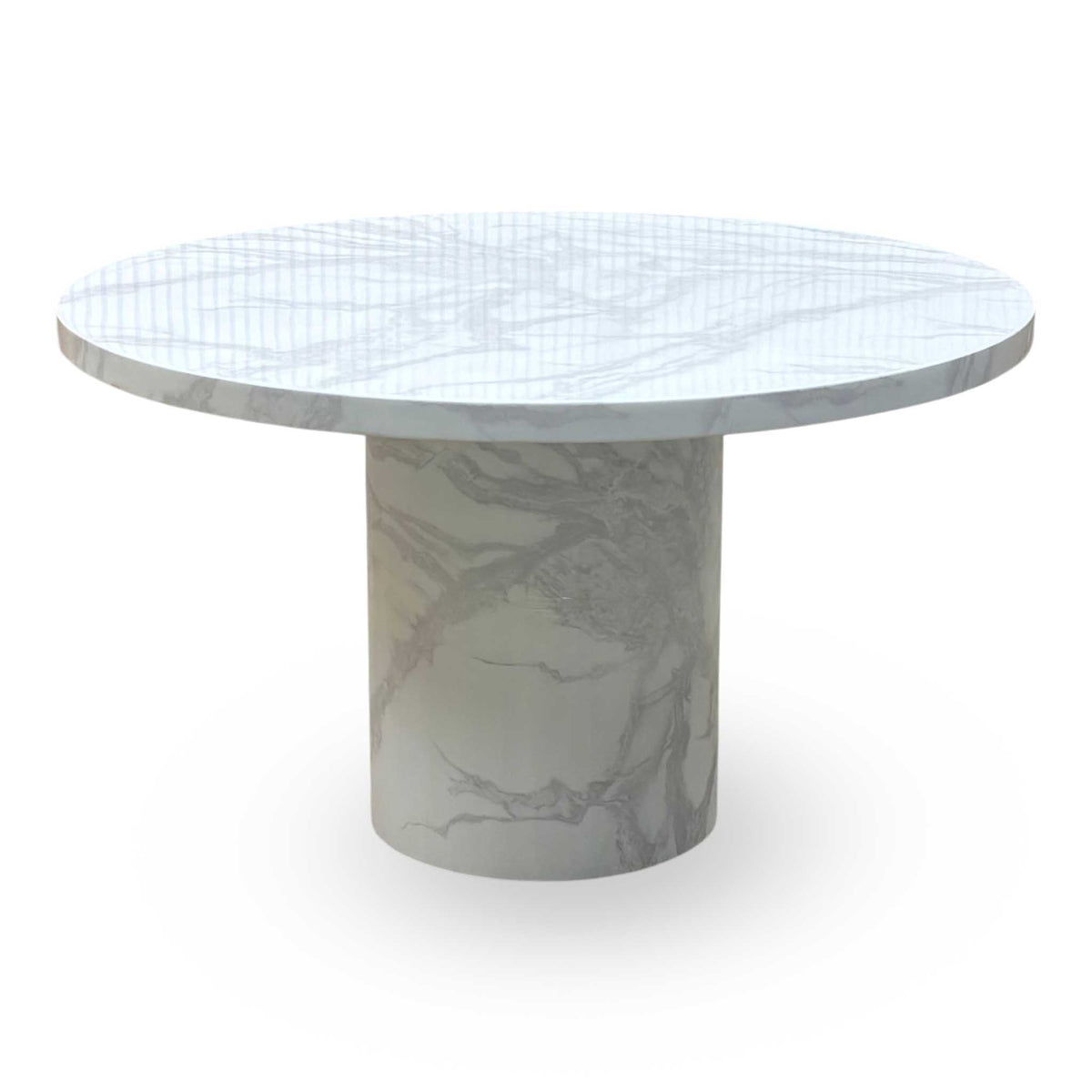 Carra White Ceramic Top Round Dining Table – view 5