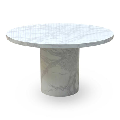 Carra White Ceramic Top Round Dining Table – view 5