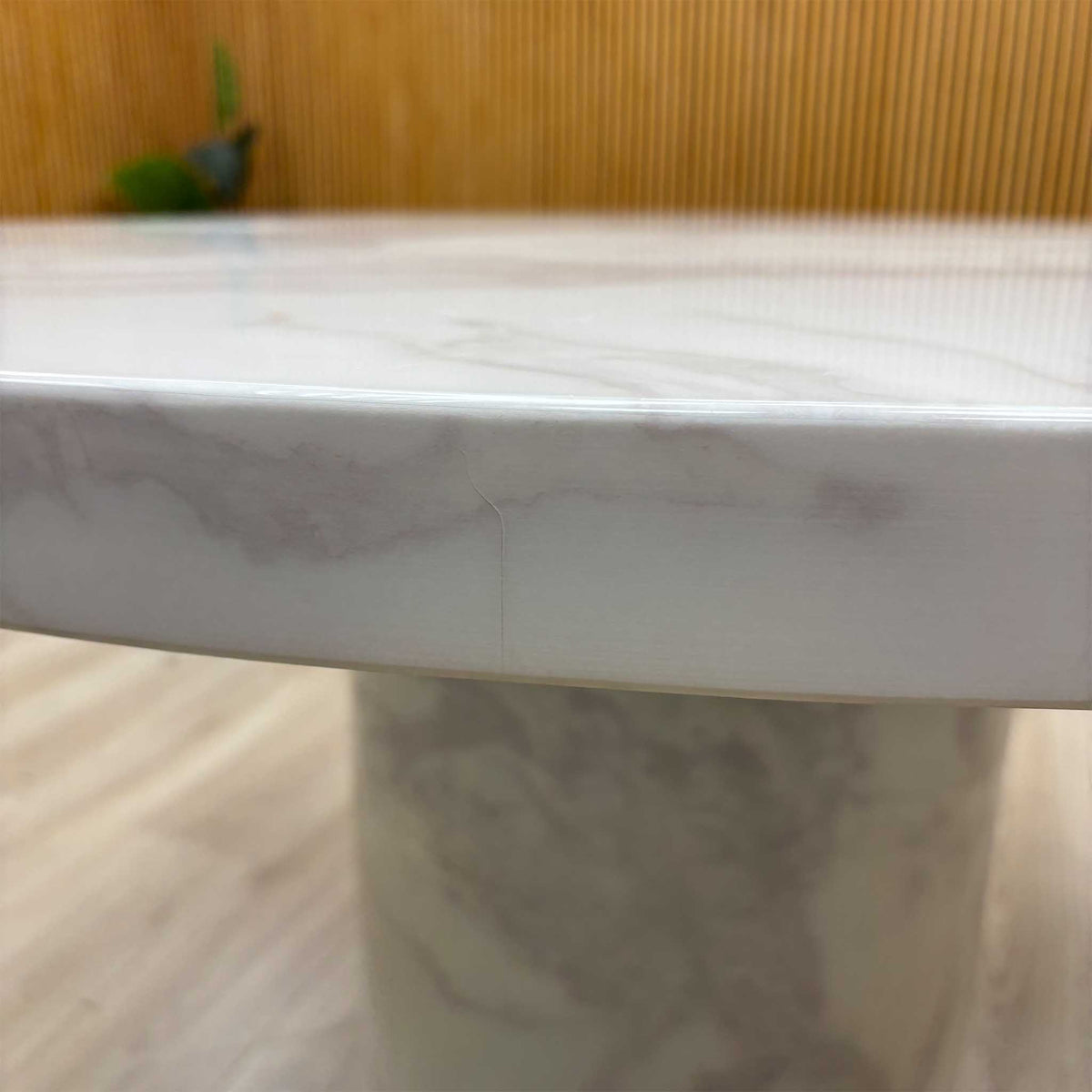 Carra White Ceramic Top Round Dining Table – view 10