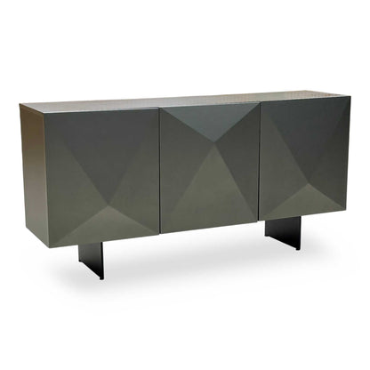 'Atlas' Grey Painted Finish 3 Door Sideboard
