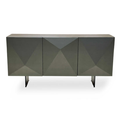 'Atlas' Grey Painted Finish 3 Door Sideboard