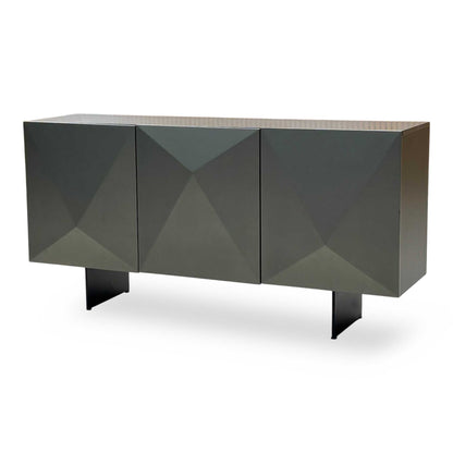 'Atlas' Grey Painted Finish 3 Door Sideboard