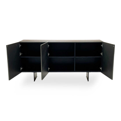 'Atlas' Grey Painted Finish 3 Door Sideboard