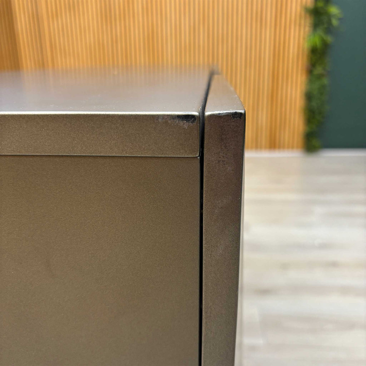 'Atlas' Grey Painted Finish 3 Door Sideboard