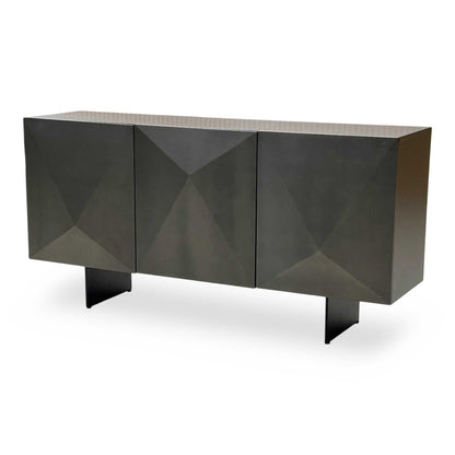 'Atlas' Grey Painted Finish 3 Door Sideboard