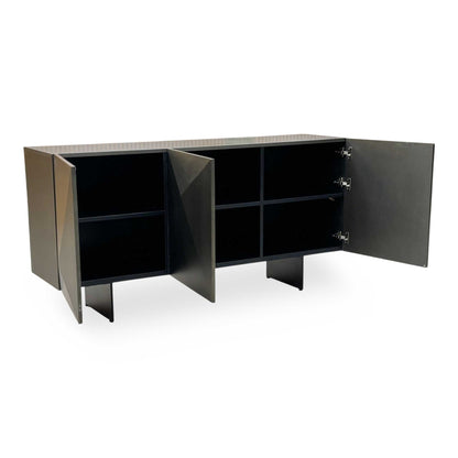 'Atlas' Grey Painted Finish 3 Door Sideboard