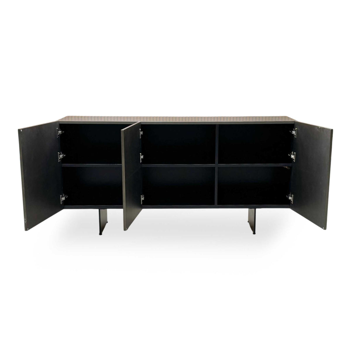 'Atlas' Grey Painted Finish 3 Door Sideboard