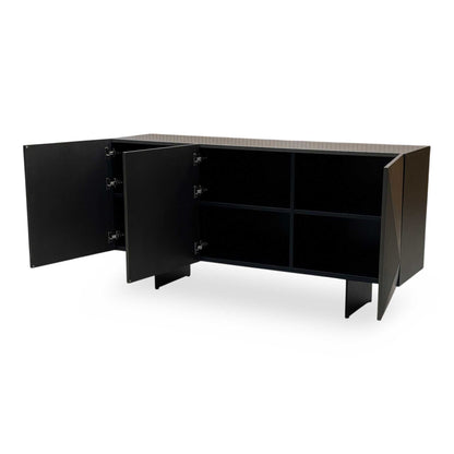 'Atlas' Grey Painted Finish 3 Door Sideboard