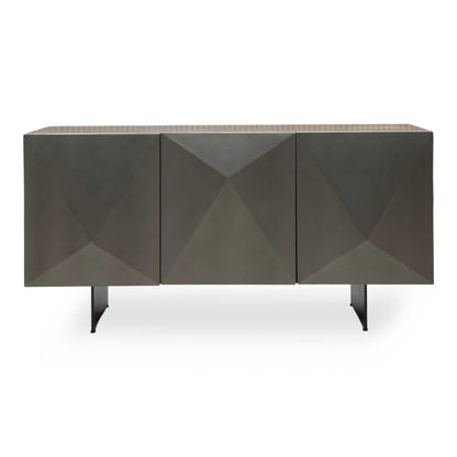 'Atlas' Grey Painted Finish 3 Door Sideboard