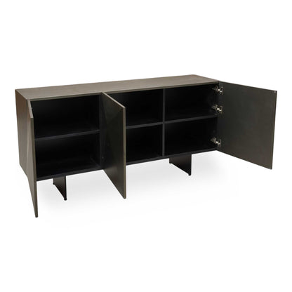 'Atlas' Grey Painted Finish 3 Door Sideboard