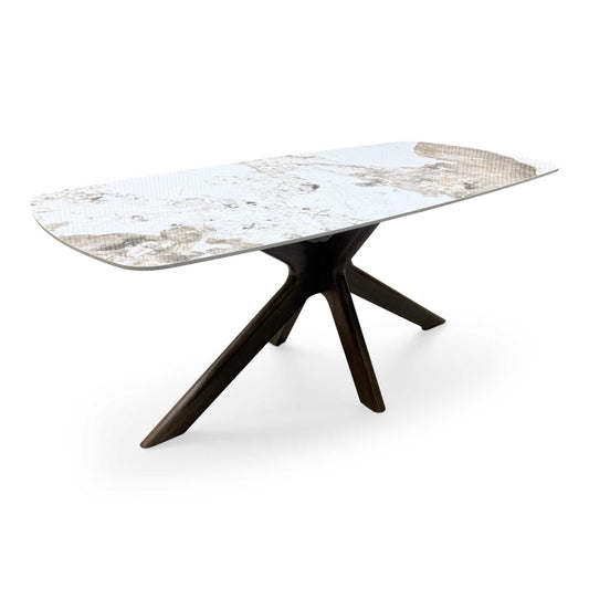 Ariya Marble Effect Sintered Stone Top Dining Table