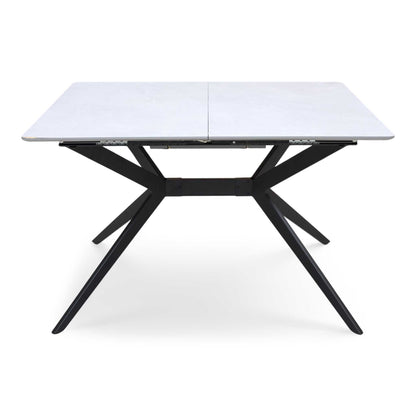 ‘Lia’ Grey Veneer Small Extending Dining Table