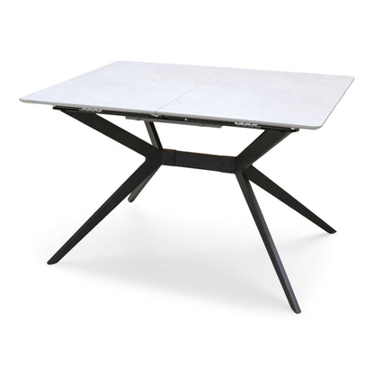 ‘Lia’ Grey Veneer Small Extending Dining Table